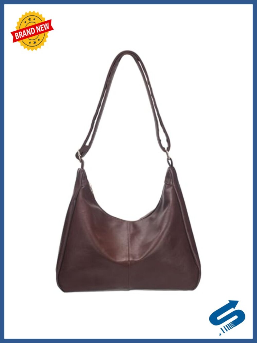 Hobo Tote Bag for Women Slouchy Shoulder Crossbody Purse Vegan Leather Handbag